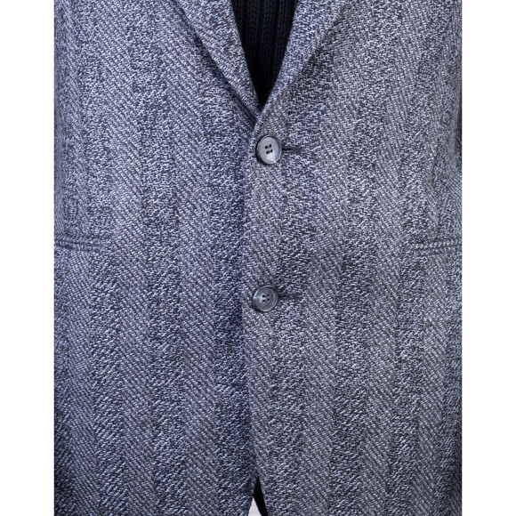 Yves Saint Laurent YSL Mens Size 40R Sport Coat Blazer Vintage Textured Blue EUC - Picture 3 of 14
